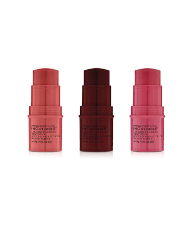 INC.REDIBLE Three Love Lip, Cheek & Eye Tint Stick (Set of 3)