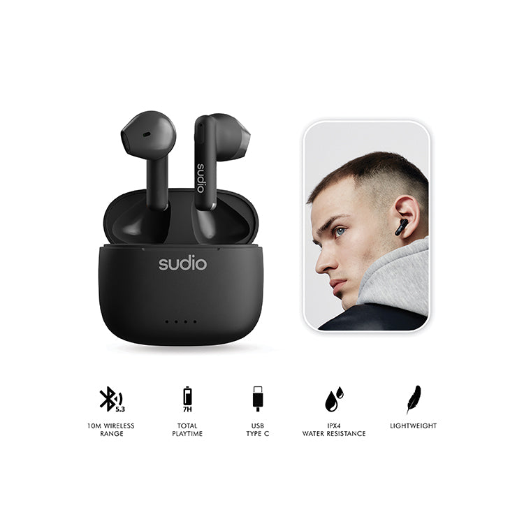 SUDIO A1 Wireless Earphones Charging Case Fiji Airways Dutyfree