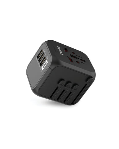 Travelmall 5.3A World Travel Adaptor, 4-USB with USB Type-C Port