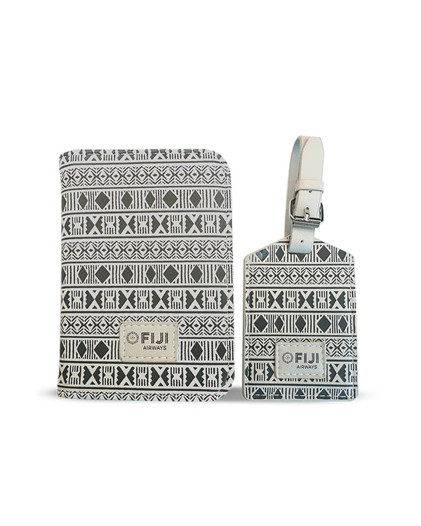 Fiji Airways Passport Holder + Luggage Tag Combo