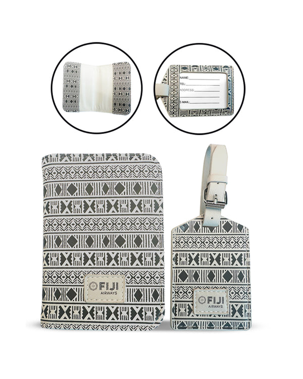 Fiji Airways Passport Holder + Luggage Tag Combo