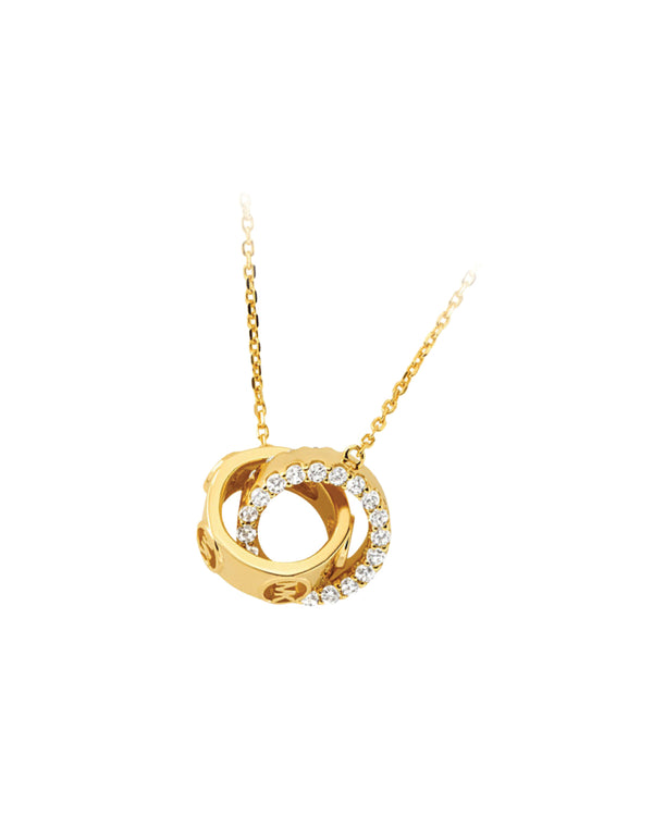 Michael Kors Women's 14k Gold-plated Sterling Silver Logo  Starter Necklace