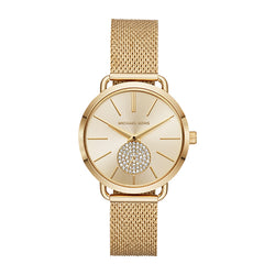 Michael Kors Ladies' Portia Gold-Tone Stainless Steel Watch