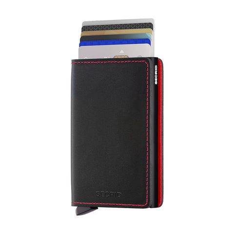 Secrid Black - Red TR Exclusive Slim Wallet