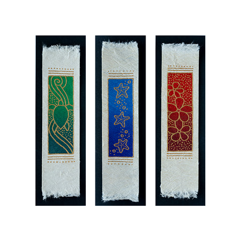 Sigavou Studio Hand-Crafted Barkcloth Bookmarks (Set of 3)