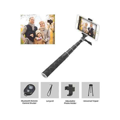 iFLY Selfie Stick With Bluetooth Selfie Shutter & Tripod Mount